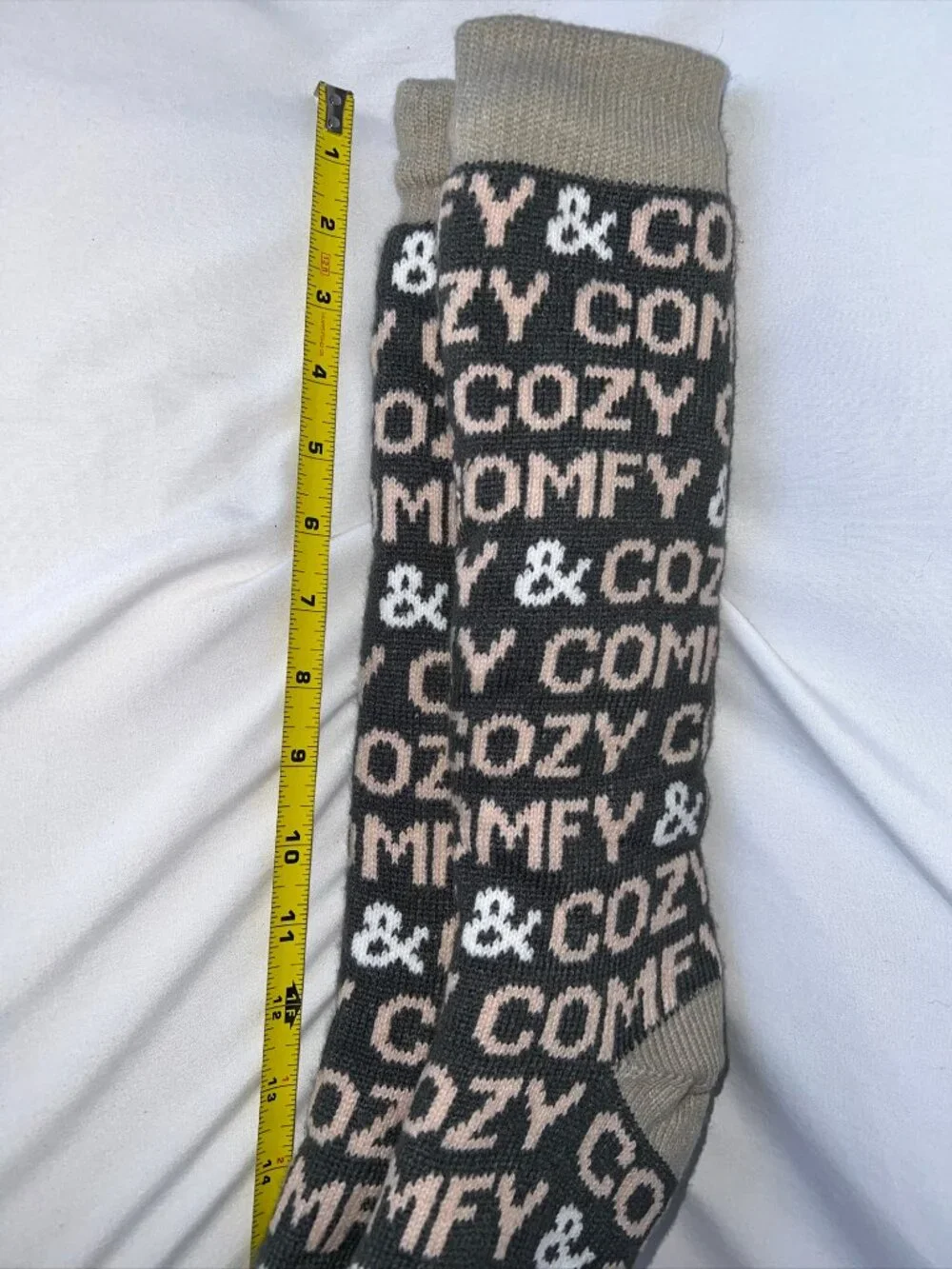 Sherpa Slipper Socks, Calf Height, one size